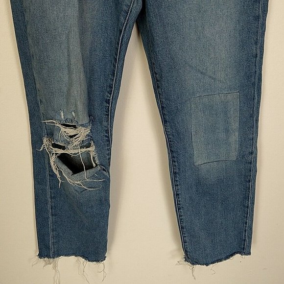 Taylor Hill Joes Jeans Womens 28 Jeans Med Wash Distressed High Rise Straight - Picture 3 of 10